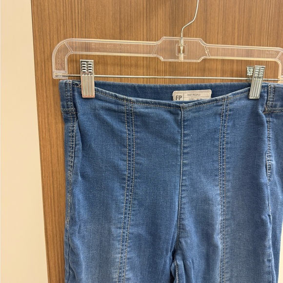 Free People Blue Stretchy Women's Jeggings - Picture 6 of 7